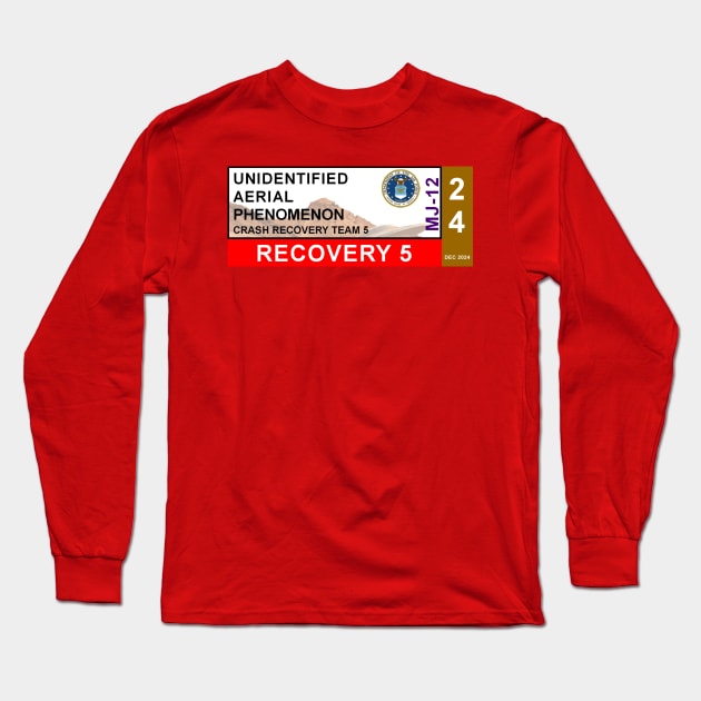 UAP Crash Recovery Team 5 Access Pass Long Sleeve T-Shirt by Starbase79